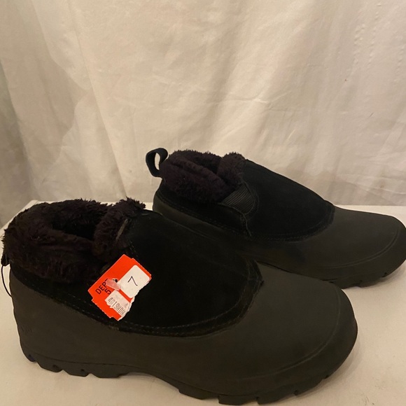 Northside Shoes - North side black rubber & faux fur booties size 7